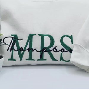 Personalized Unique Bridal Shower Gifts for Him and Her with Mr Mrs Sweatshirt