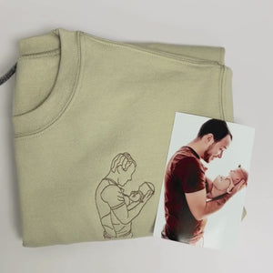 Personalized Daddy Daughter Hoodies or Sweatshirts with Picture