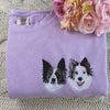 Custom dog Sweatshirt hoodie embroidery