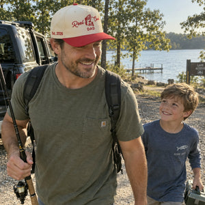 Reel Cool Dad Snapback Hat - Embroidered Dad Fishing Cap