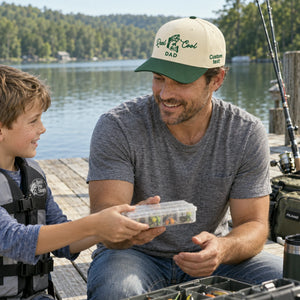 Reel Cool Dad Snapback Hat - Embroidered Dad Fishing Cap