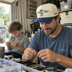 Reel Cool Dad Snapback Hat - Embroidered Dad Fishing Cap