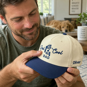 Reel Cool Dad Snapback Hat - Embroidered Dad Fishing Cap
