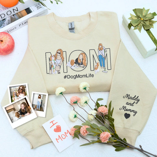 Sand Dog Mom Sweatshirt. a meaningful and cozy gift for dog mom