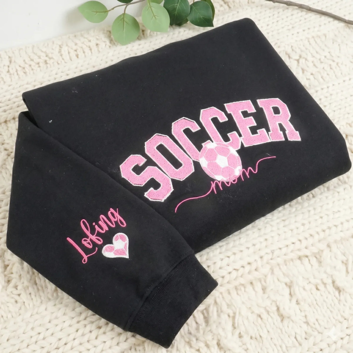 Soccer Mom Sweatshirt, Custom Embroidered Gifts for Soccer Mama