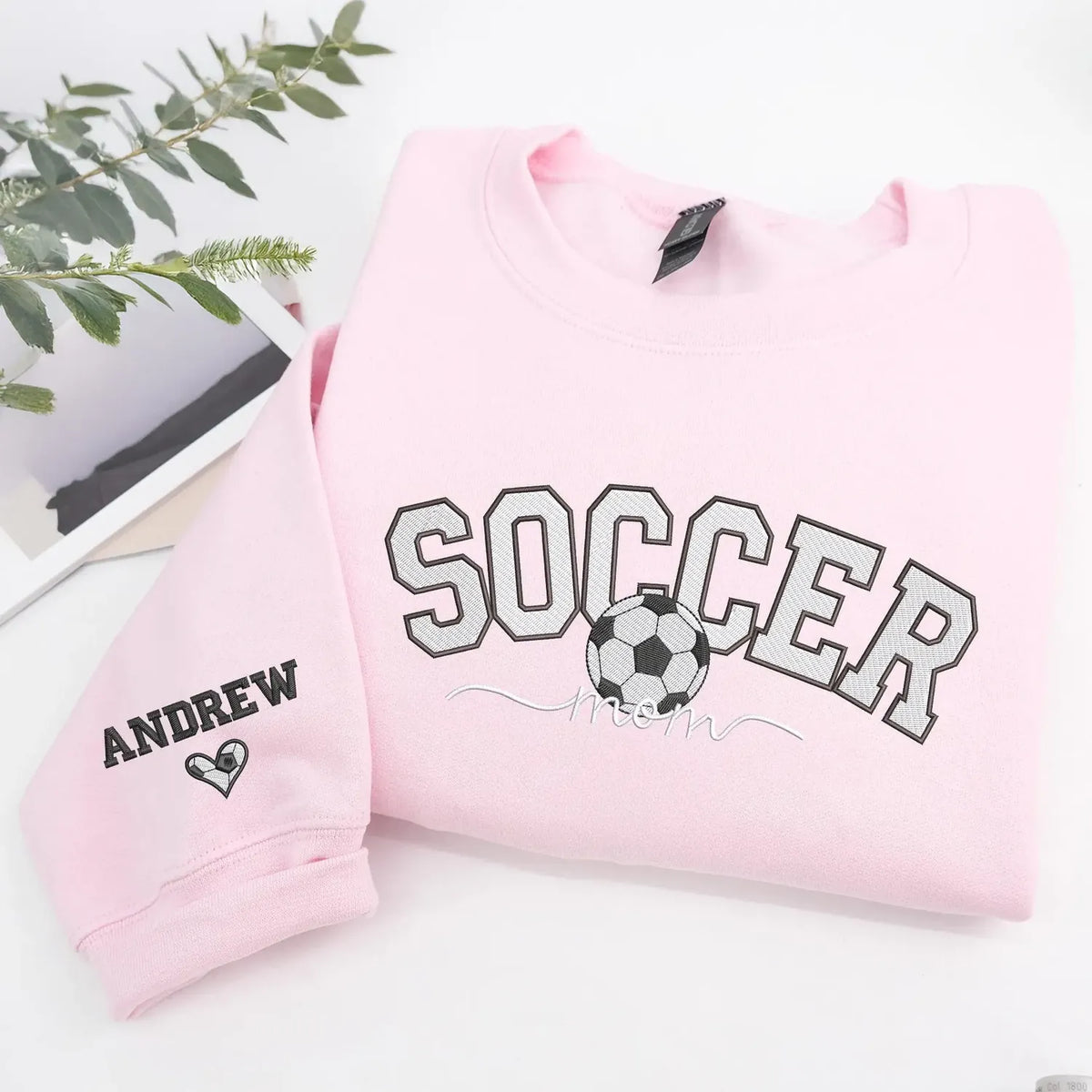 Soccer Mom Sweatshirt, Custom Embroidered Gifts for Soccer Mama