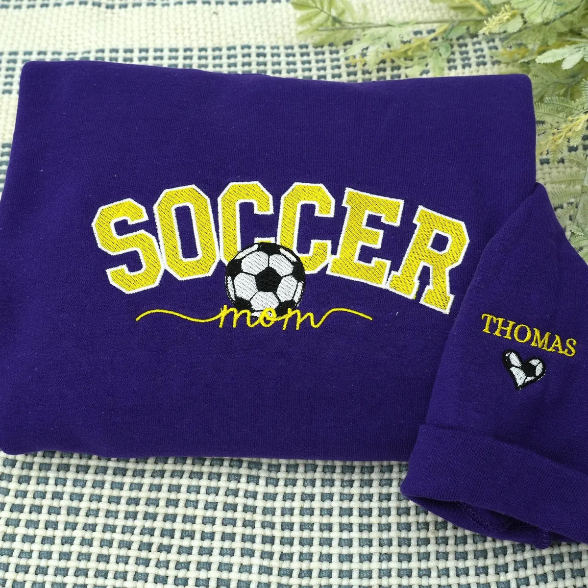Soccer Mom Sweatshirt, Custom Embroidered Gifts for Soccer Mama