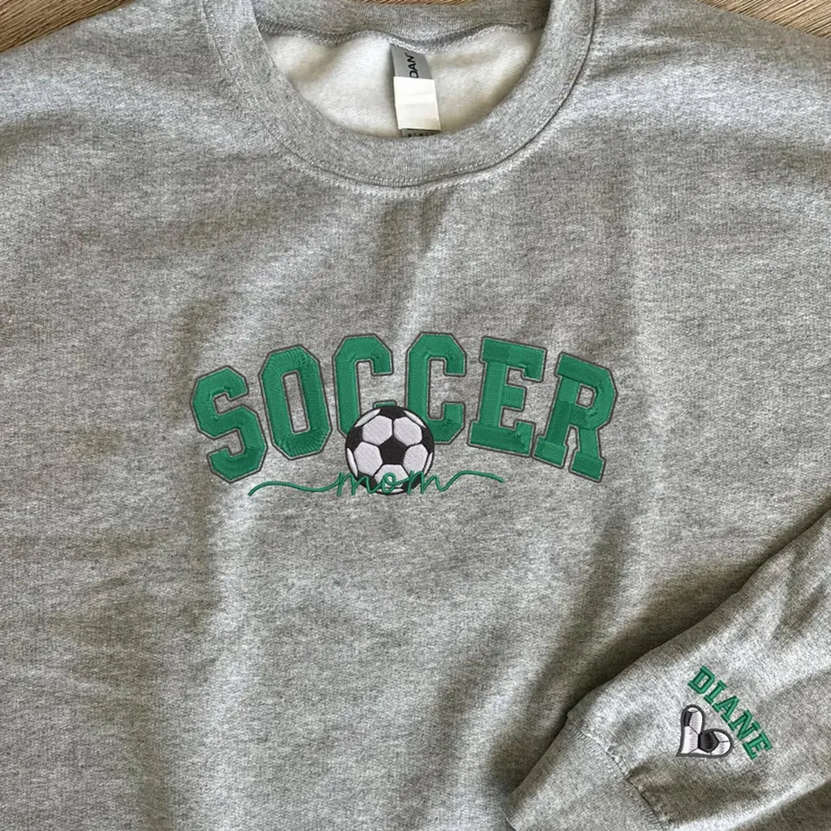 Soccer Mom Sweatshirt, Custom Embroidered Gifts for Soccer Mama