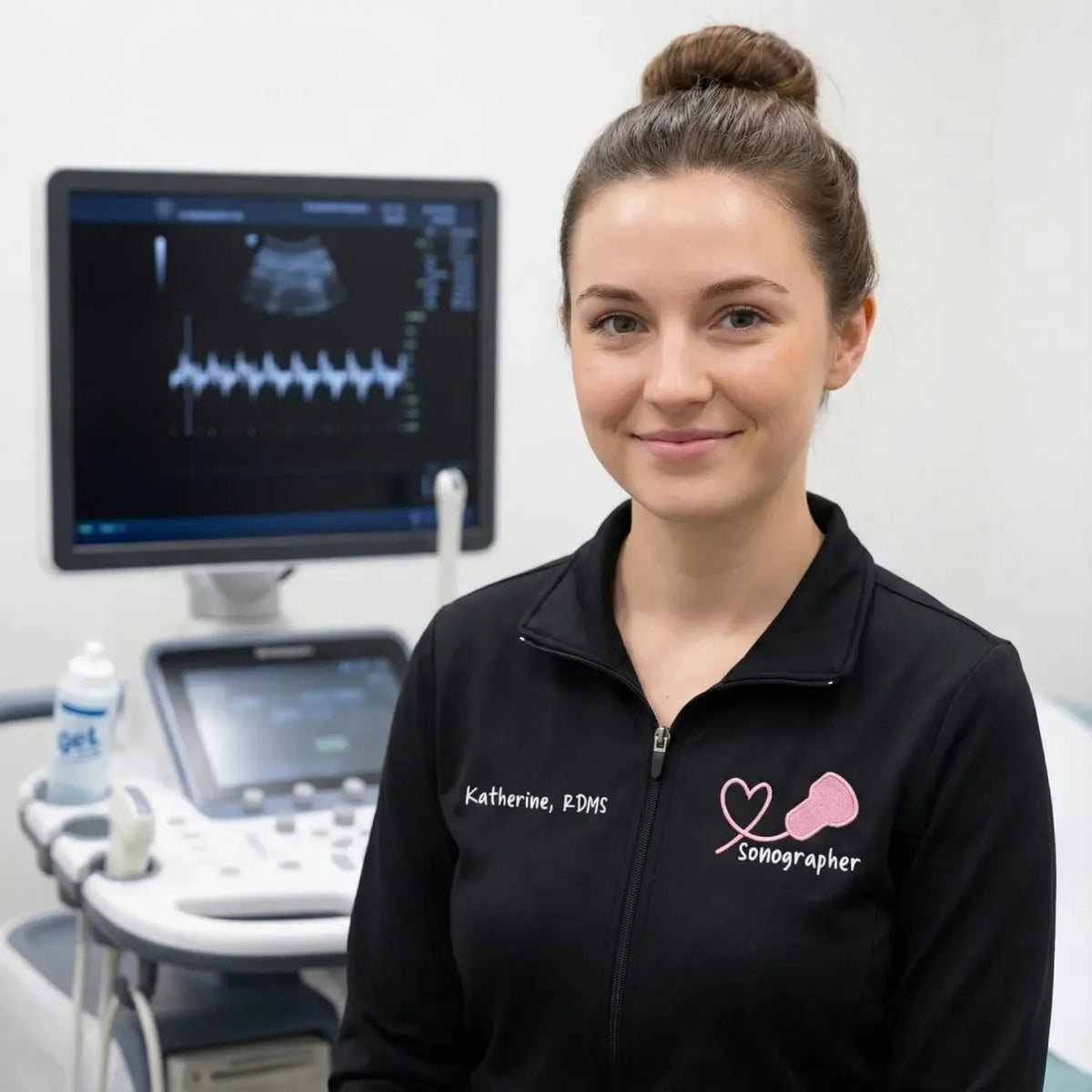 Personalized Sonographer Jacket with Name & Title