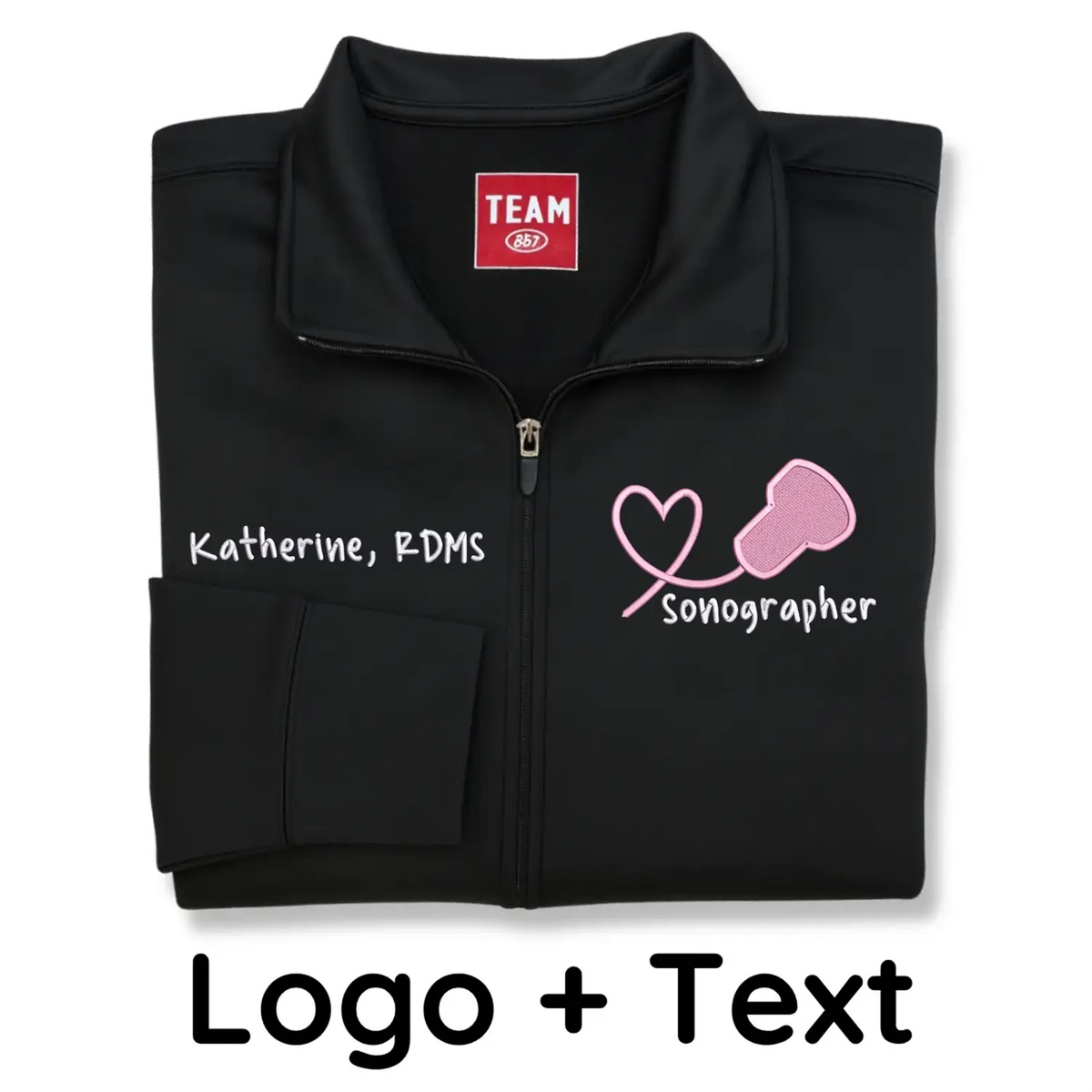 Personalized Sonographer Jacket with Name & Title
