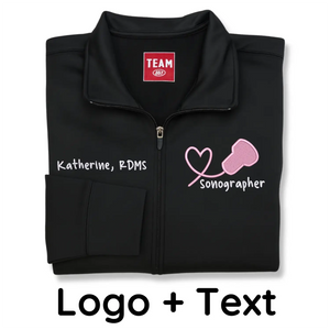 Personalized Sonographer Jacket with Name & Title