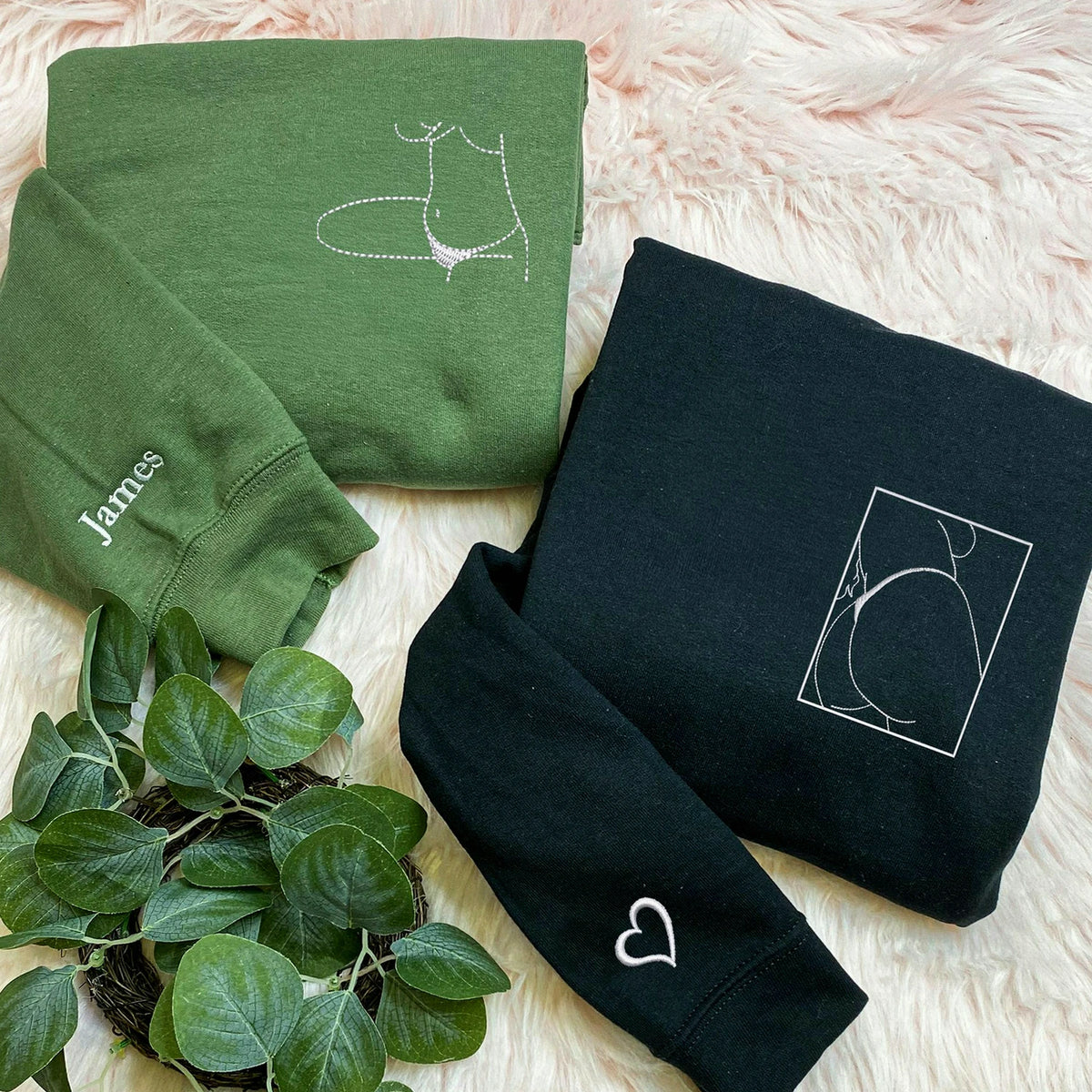 Custom Embroidered Sweatshirt From Photo, Romantic Spicy Gift for Boyfriend, Anniversary Gift for Him