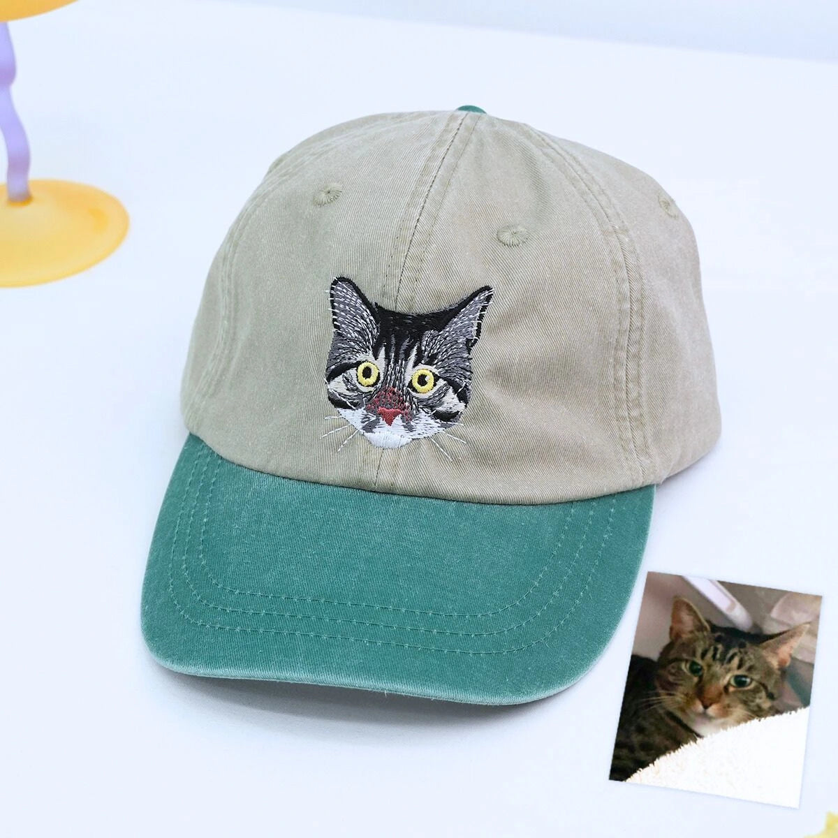 Stone Forest Cat Dyed Hat, a meaningful and stylish gift for cat mom cat dad