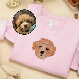 Custom Pet Portrait Toddler Sweatshirt or Hoodie, Personalized Dog or Cat Gift for Baby