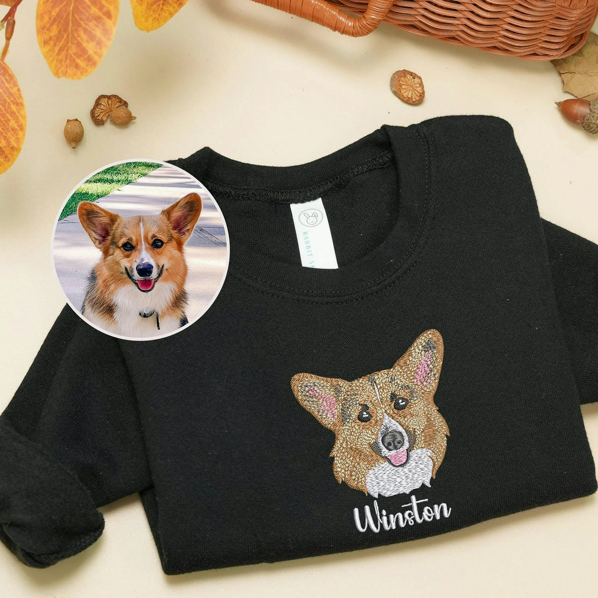 Custom Pet Portrait Toddler Sweatshirt or Hoodie, Personalized Dog or Cat Gift for Baby