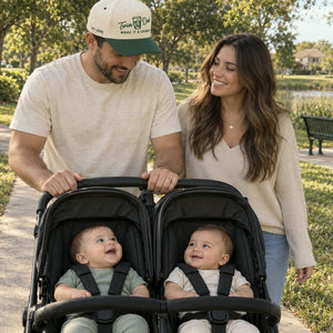 Twin Dad Make It A Double Snapback Hat - Embroidered Gift with New Dad Cap
