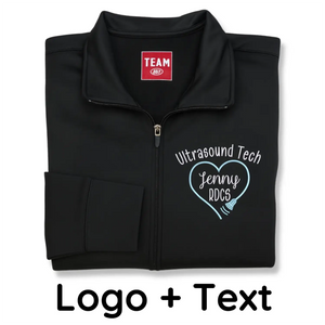 Personalized Ultrasound Tech Jacket with Name & Title – Embroidered Gift for Proud Sonographers