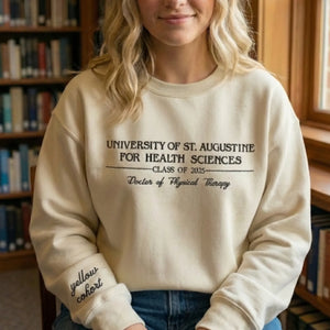 Custom Embroidered College University Sweatshirt