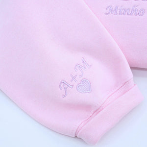 custom embroidered kissing frog couple hoodies valentine’s gift