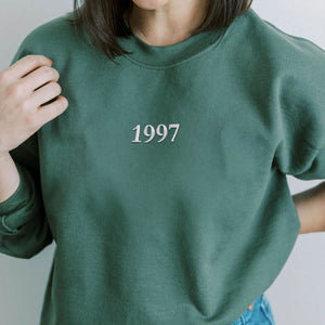 Custom Embroidered Year Sweatshirt - Embroly