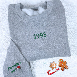 Custom Embroidered Year Sweatshirt - Embroly