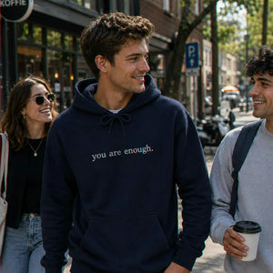 Dear Person Behind Me Hoodie - Embroidered Mental Health Sweatshirt Gift with Positive Message