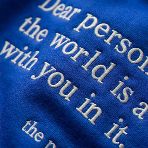 Embroidered You Are Enough Minimalist Hoodie, Encouragement Gift for a New College Student
