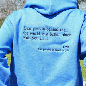 You Are Enough Embroidered Sweatshirt, Mental Health Gift for Self Care