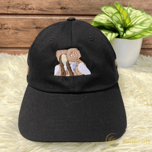 Custom Photo Embroidery Dad Hat, Personalized Hat With Roman Numeral Or Name On Side