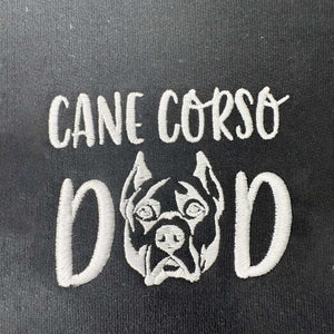 Custom Cane Corso Dog Dad Embroidered Apron, Personalized Apron with Dog Name, Cane Corso Gifts Dog Lovers