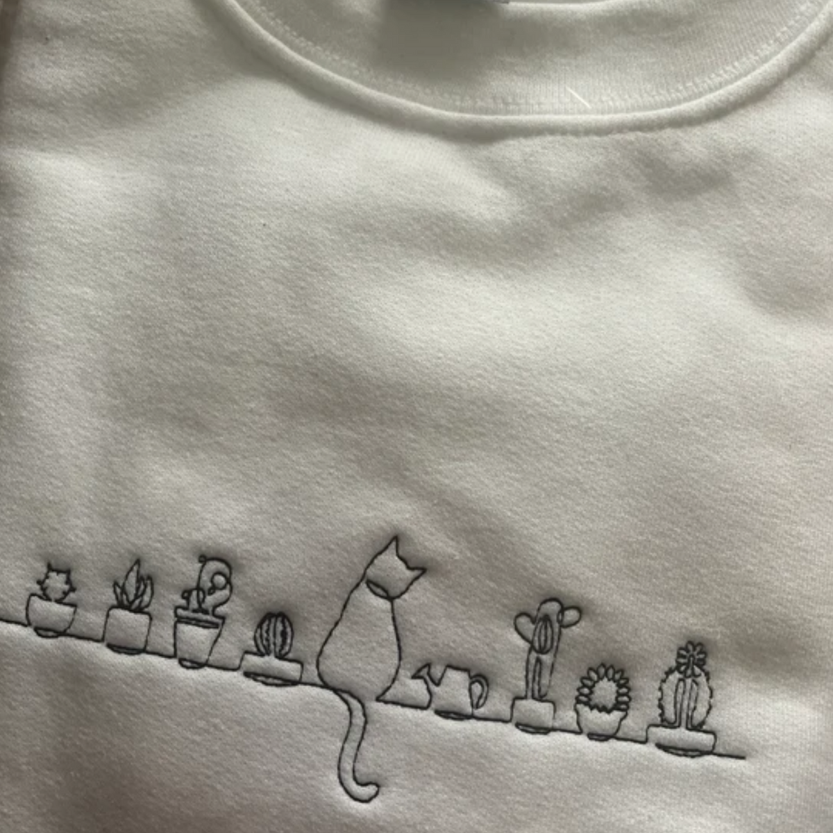 Custom Cats and Plants Sweatshirt, Hoodie - Embroly