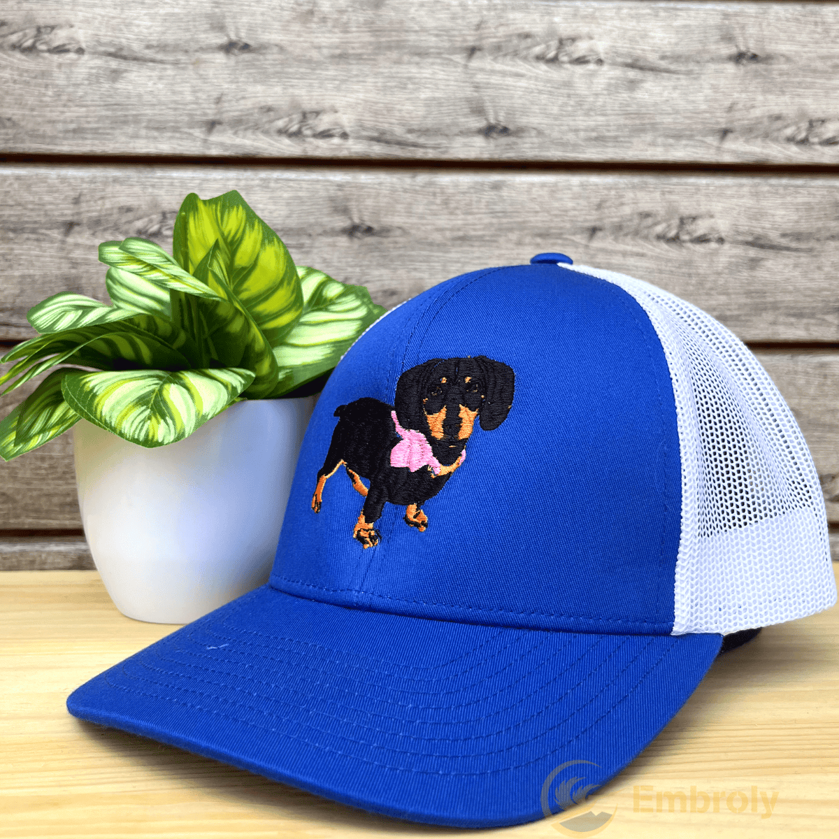 Embroidered Pet Design On Custom Trucker Hat, Gift For Pet Owner, Cutomized  Hat With Name Or Icon - Embroly