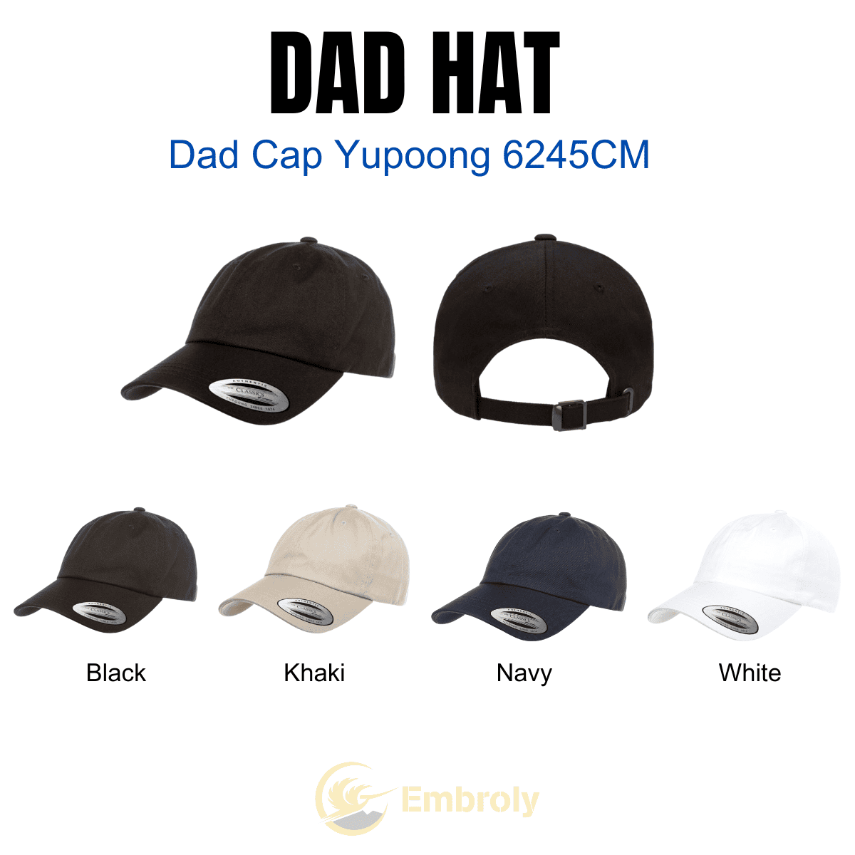 Dad hot sale hat sizes