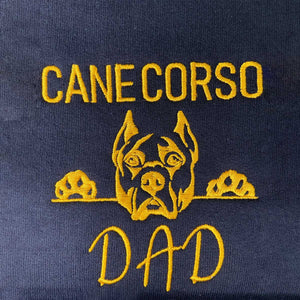 Custom Cane Corso Dog Dad Embroidered Polo Shirt, Personalized Polo Shirt with Dog Name, Cane Corso Gifts Dog Lovers