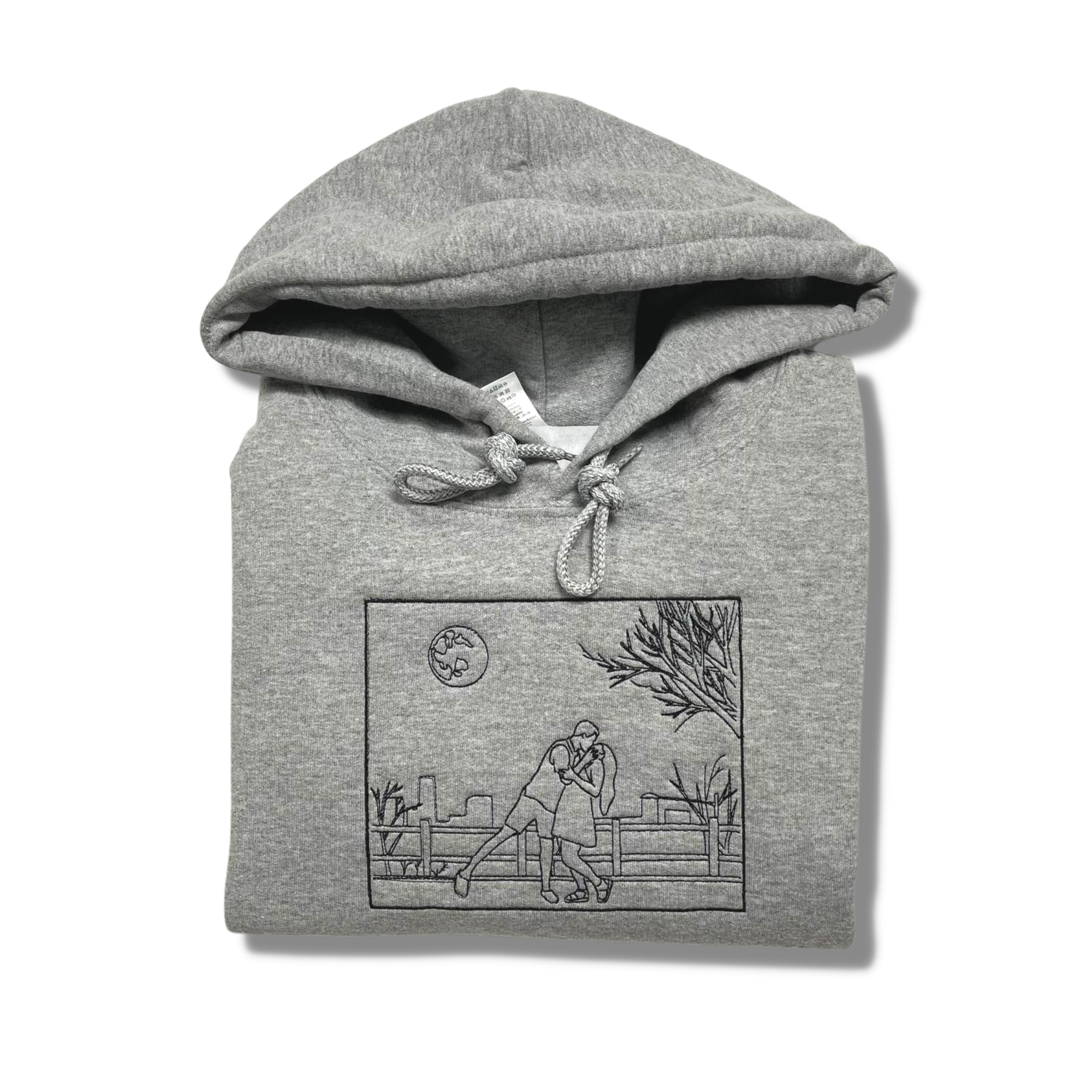 Matching Hoodies for Best Friends Custom Embroidered Portrait