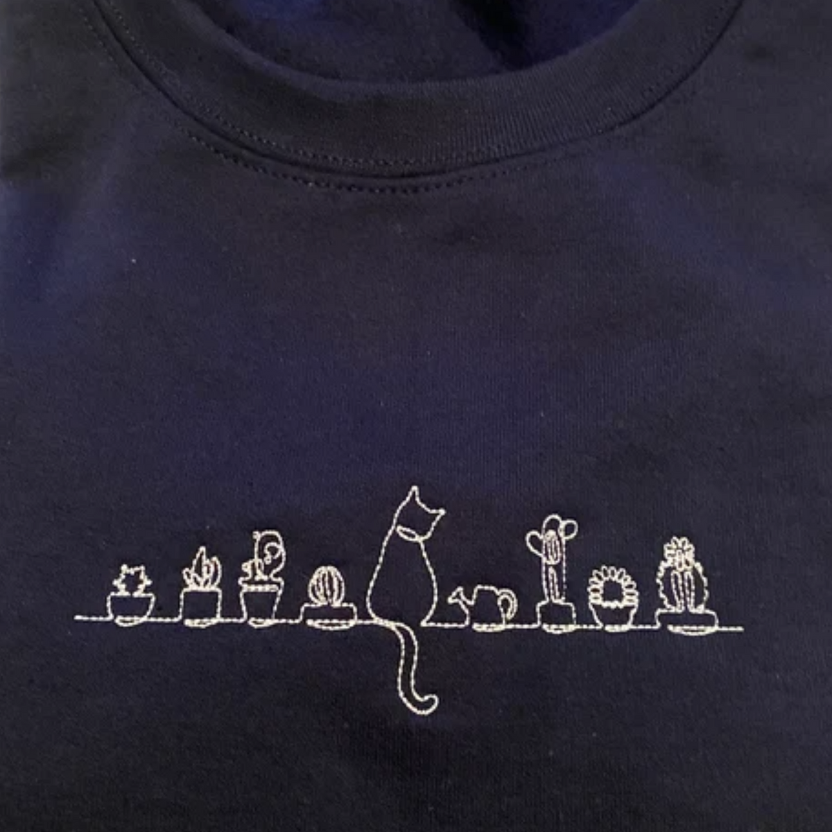 Custom Cats and Plants Sweatshirt, Hoodie - Embroly