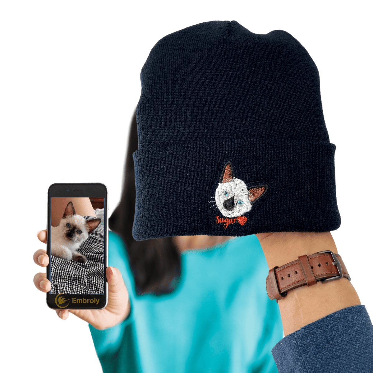 Custom embroidered beanies deals