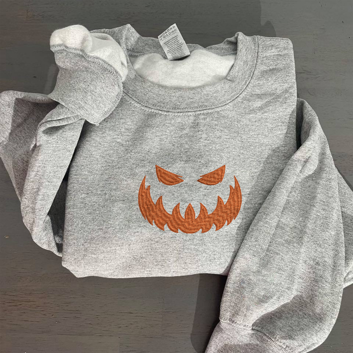 Jack O’Lantern Halloween Scary Sweatshirt, Hoodie Embroidered - Embroly