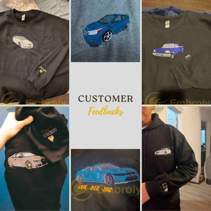 Custom Car from Photo | Embroidered Sweatshirt, Hoodie