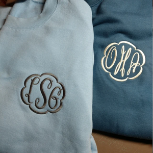 Personalized Monogrammed Sweatshirt, Monogram Sweater Embroidered Gift for Her