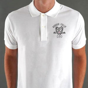 Custom Border Collie Dog Dad Embroidered Polo Shirt, Personalized Polo Shirt with Dog Name, Best Gifts For Boxer Lovers