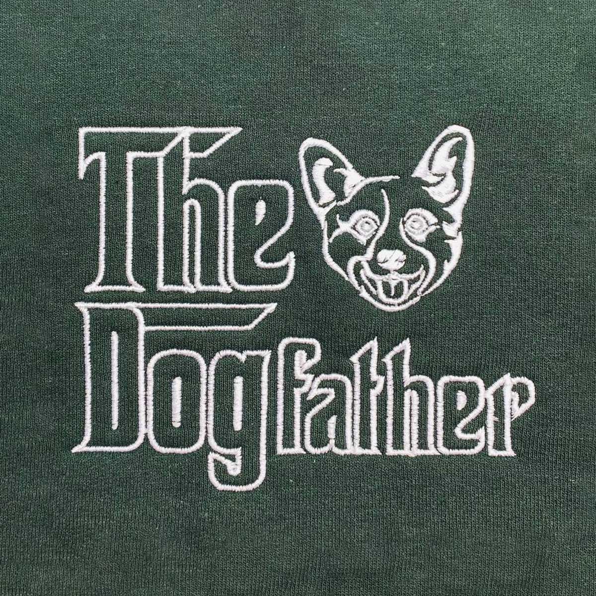 Custom Corgi Dog Dad Embroidered Apron, Personalized The DogFather Apron Corgi, Best Gifts For Corgi Lovers - Embroly
