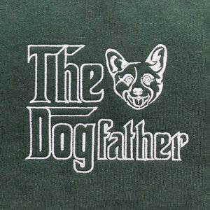 Custom Corgi Dog Dad Embroidered Polo Shirt, Personalized The DogFather Polo Shirt Corgi, Best Gifts For Corgi Lovers