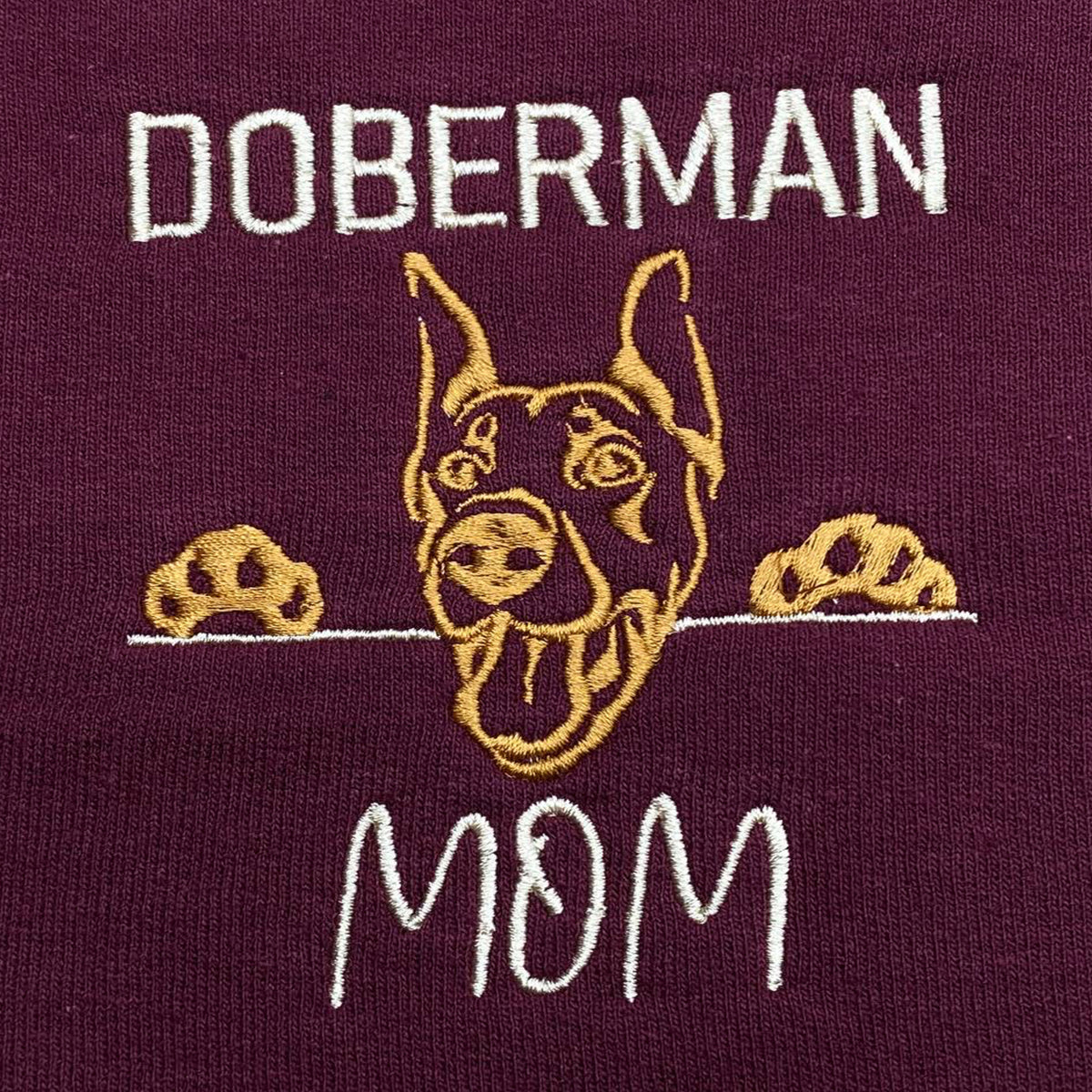 Personalized Pitbull Mom Shirt, PitBull Mama with Embroidered Collar, Gifts  For Pitbull Lovers - Embroly