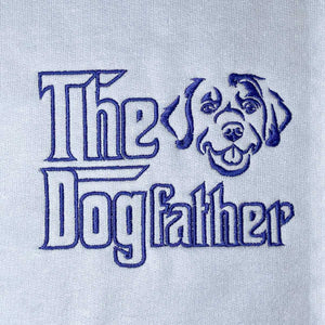 Custom Golden Retriever Dog Dad Embroidered Collar Shirt, Personalized The DogFather Shirt Golden Retriever, Gifts for Golden Retriever Lovers