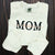 Custom Mom Embroidered Sweatshirt, Initial On Sleeve, Gift for Mom