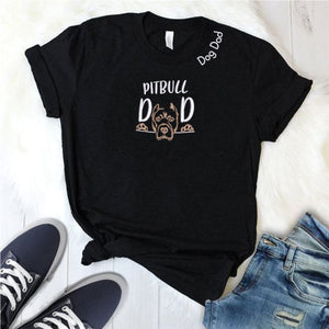 Custom Pitbull Dog Dad Embroidered Collar Shirt, Personalized Shirt with Dog Name, Best Gifts for Pitbull Lovers