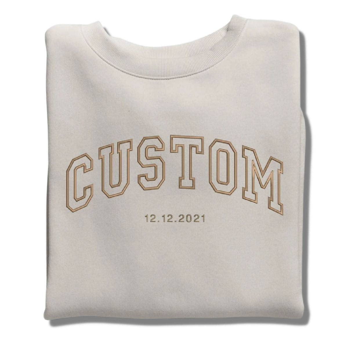 Embroidered sweatshirt custom best sale