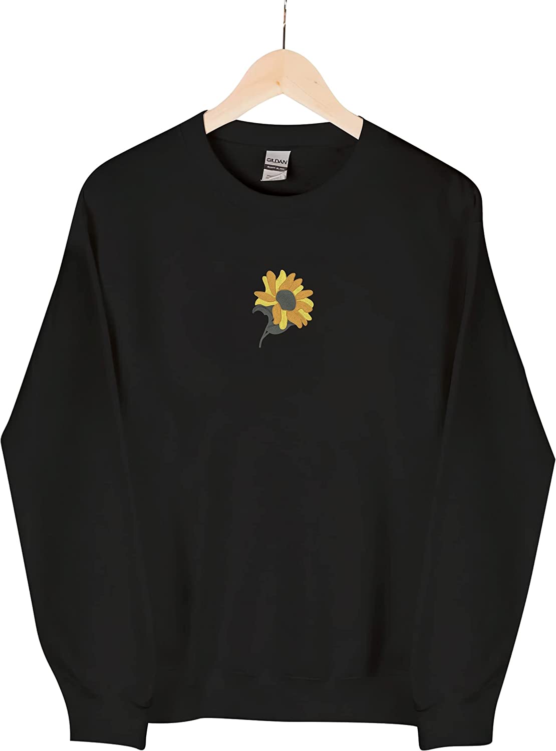Embroly Women's Embroidered Sunflower Sweatshirt