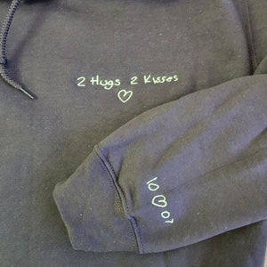 Embroidered Handwriting Sweatshirt, Hoodie